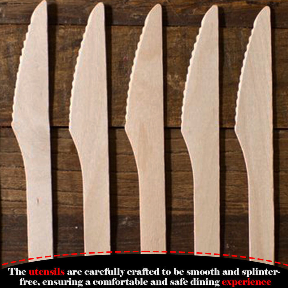 Tithe Wooden Cutlery Set of 3 1 Knife 1 Fork 1 2Ply White Paper Napkin 2Ply