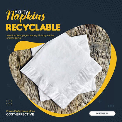 Combination Serviettes Tissue Paper Disposable Paper Napkins 33cm & 40cm 2-3ply
