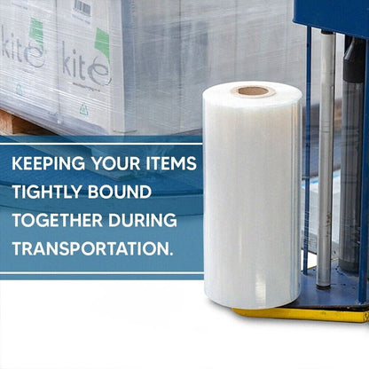 Pallet Wrap Machine 500mm x 1750m 20mu Clear Shrink Stretch Film Wrap Roll
