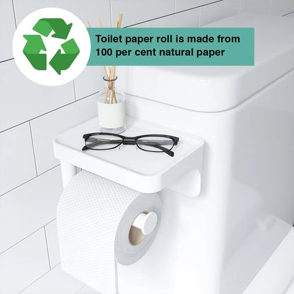 12 x Toilet Paper Roll White Jumbo Industrial Toilet Tissue Roll 2Ply 95mmx120m