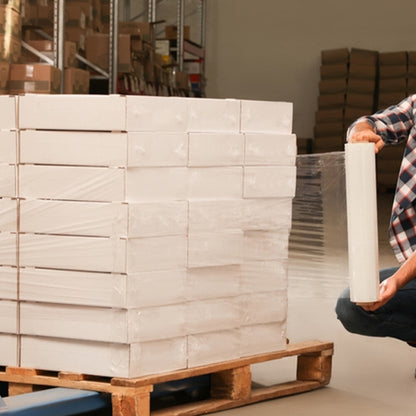 6 x Pallet Stretch Wrap Shrink Wrapping Film for Industrial Uses - All Sizes