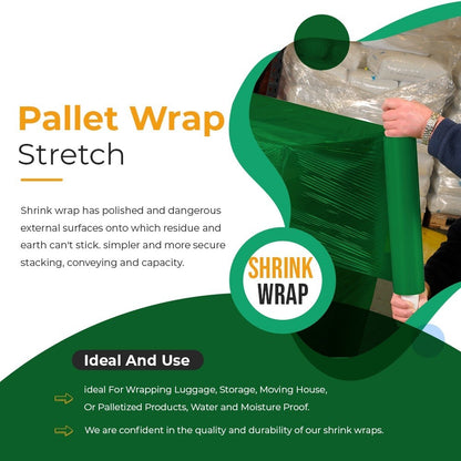 Pallet Wrap Stretch Shrink Assorted Extended Wrapping Film 400mm x 200m 20mu