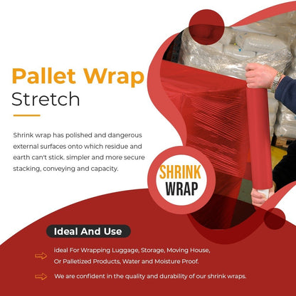 Pallet Wrap Stretch Shrink Assorted Extended Wrapping Film 400mm x 200m 20mu