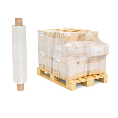Pallet Stretch Shrink Wrap Clear Cling Wrapping Film Extended 400mm x 600m 9mu
