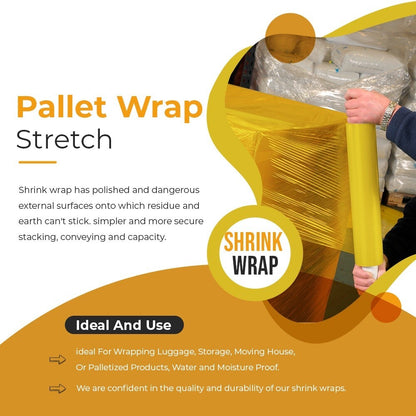 Pallet Wrap Stretch Shrink Assorted Extended Wrapping Film 400mm x 200m 20mu