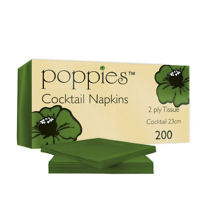 Cocktail Paper Napkins Disposable Serviettes Tissue Paper 24cm x 24cm 2ply