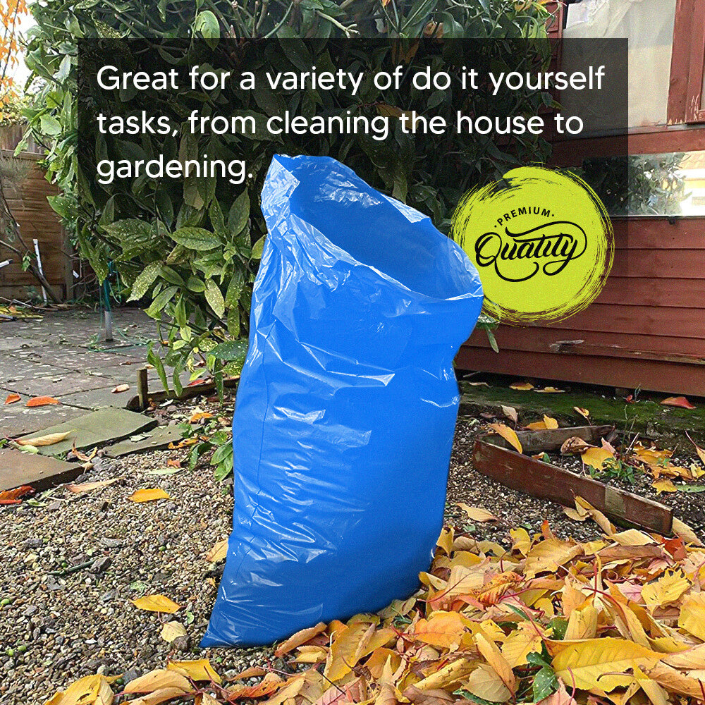 Heavy Duty Rubble Sacks 20" x 30" 400g Blue Builder Bags for Construction Waste