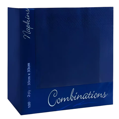 Combination Paper Napkins Disposable Assorted Serviettes Tissue 33cm x 33cm 2ply