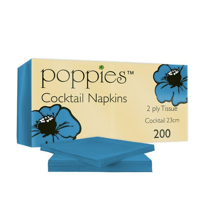 Cocktail Paper Napkins Disposable Serviettes Tissue Paper 24cm x 24cm 2ply