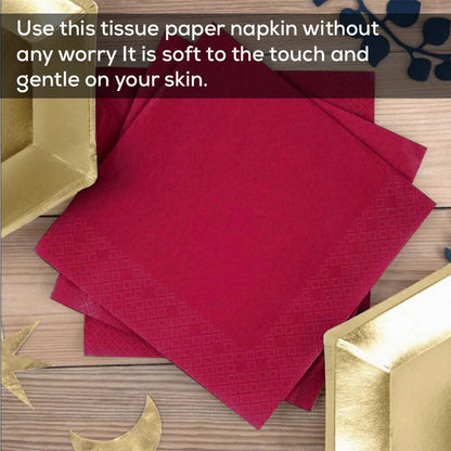 Combination Paper Napkins Disposable Assorted Serviettes Tissue 40cm x 40cm 2ply