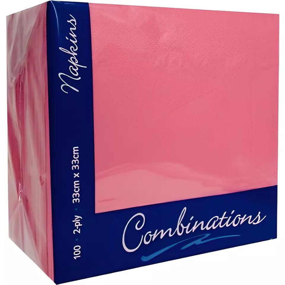 Combination Paper Napkins Disposable Assorted Serviettes Tissue 40cm x 40cm 2ply