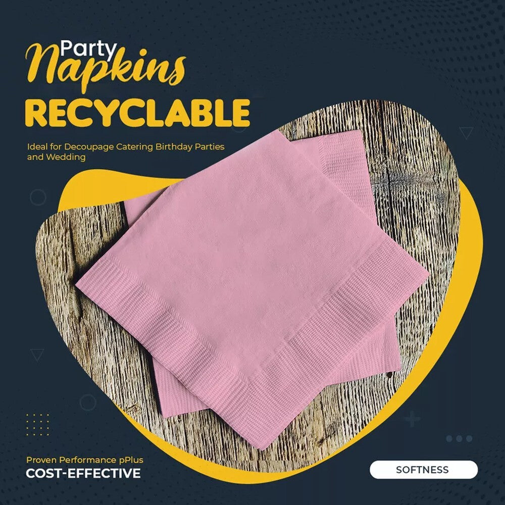 Swantex Paper Napkins Disposable Assorted Serviettes Tissue 33cm /40cmcm, 2ply