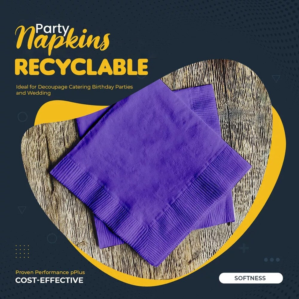 Swantex Paper Napkins Disposable Assorted Serviettes Tissue 33cm /40cmcm, 2ply