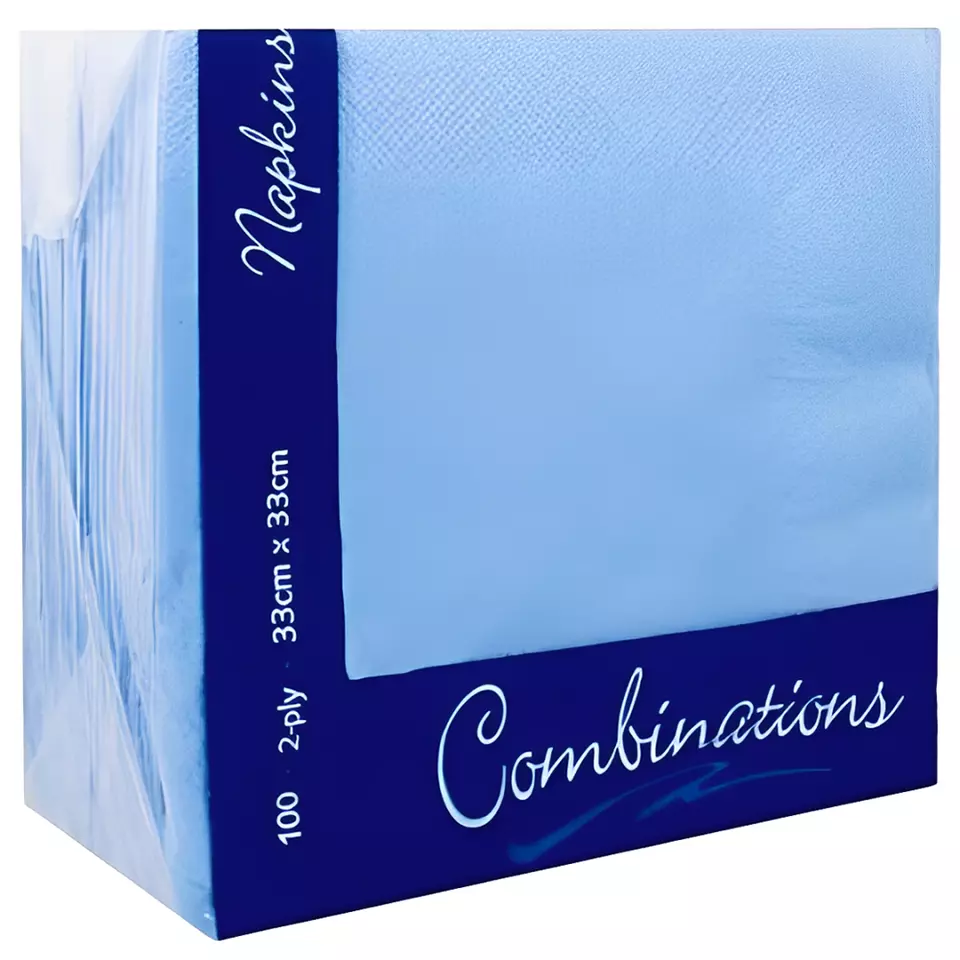Combination Paper Napkins Disposable Assorted Serviettes Tissue 40cm x 40cm 2ply