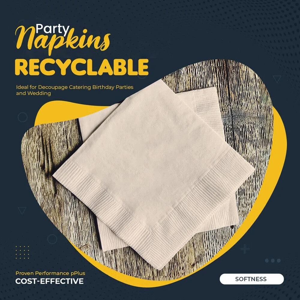 Swantex Paper Napkins Disposable Assorted Serviettes Tissue 33cm /40cmcm, 2ply