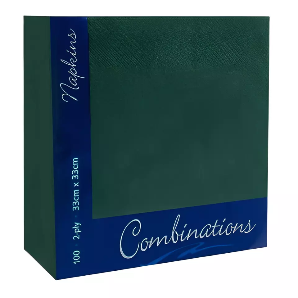 Combination Paper Napkins Disposable Assorted Serviettes Tissue 40cm x 40cm 2ply