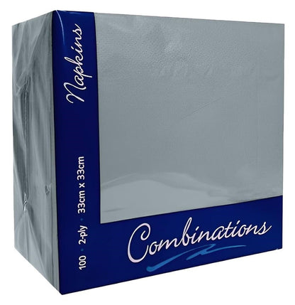 Combination Paper Napkins Disposable Assorted Serviettes Tissue 40cm x 40cm 2ply