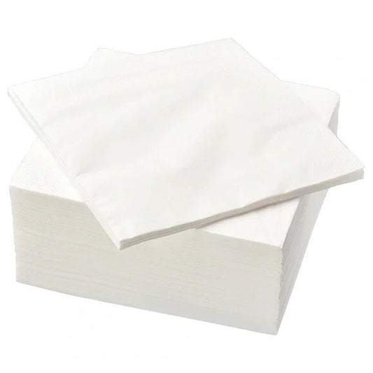 460 x Modern Luxury Soft White Paper Napkins Tissue Paper 28cm x 28cm 1Ply