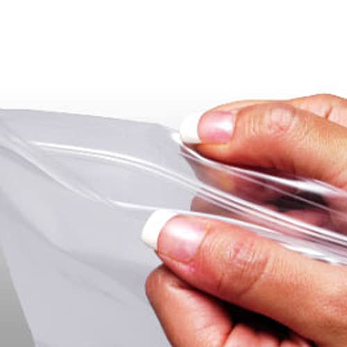 Venuscello® 1000 x Resealable Zip lock Clear Plastic Bags Press Seal Storage Pouches Poly Zip Bags for Store Medicines, Jewellery, Small Sweets & Candy Store - 8" x 11" Inches