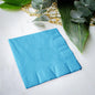 Venuscello® 200 x Serviettes Tissue Paper Napkins Sky Blue 2-Ply 33cm for Catering Wedding Birthday Parties - 100 in Each Pack