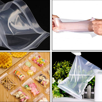 Venuscello® 500 x Resealable Grip Seal Plastic Zip lock Bags 5.5" x 5.5" Poly Zip Bag for Store Medicines, Jewellery, Small Sweets, Candy & Parts