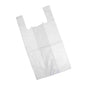 Venuscello® 1000 x Vest Style Carrier Plastic Polythene White Bags for Shopping, Vegetables, Fruits & Groceries - 13" x 19" x 23"