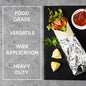 Venuscello® Aluminium Kitchen Tin Foil Roll 450mm x 75m 18" for Restaurants Keep Food Fresh & Hot Long Time
