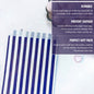 Venuscello® Dark Blue Small Candy Stripe Sweet Bags (7"x9") 100pc