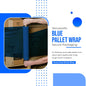Venuscello® 2 x Pallet Stretch Extended Shrink Wrap 400mm x 250m 20mu Blue Cling Film Wrapping Rolls for Moving, Secure Packaging, Wrap Parcel for Secure Shipping