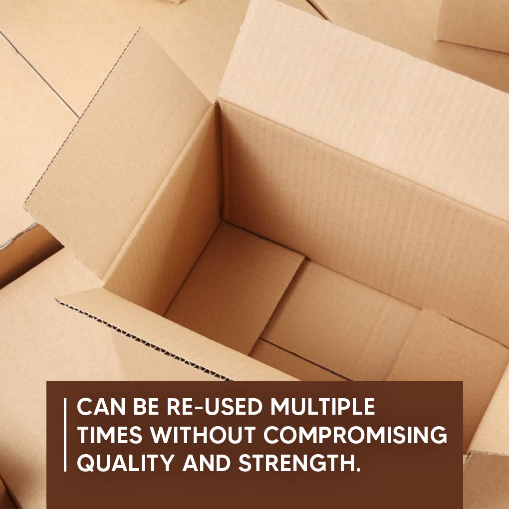 Venuscello® 6 x Cardboard Boxes Double Wall 30" x 20" x 20" House Removal Moving Shipping Packaging Postage Box for Transportation Storage Shipping Parcel