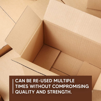 Venuscello® 6 x Cardboard Boxes Double Wall 30" x 20" x 20" House Removal Moving Shipping Packaging Postage Box for Transportation Storage Shipping Parcel