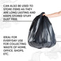 Venuscello® Heavy Duty Refuse Sacks | 20 Black Plastic Rolls Rubbish Bags for Gardening Construction Garbage Waste