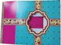 Venuscello® Cake Box Windowed Square Container for Backers to Tiered Cup Cake Pastry Muffins Dessert Cookies Mince Pies & More - Blue & Purple - 8" x 8" x 3" - 100 pc