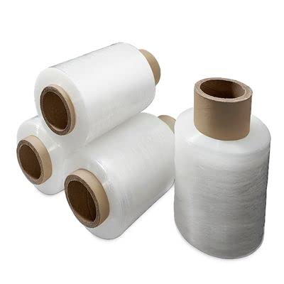 Venuscello® 6 x Pallet Stretch Shrink Cling Wrap Clear Mini Handy Rolls, Water Proof & Tear Resistant for Secure Packaging, House Moving - 100mm x 150m 17 mu - 6 PC
