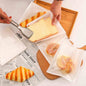 Venuscello® 1000 x Cellophane Film Front Paper Clear Window Bag for Sandwich, Cake, Chocolate, Dessert, Cookies, Sweets & Other Foods - White - 7" x 7"