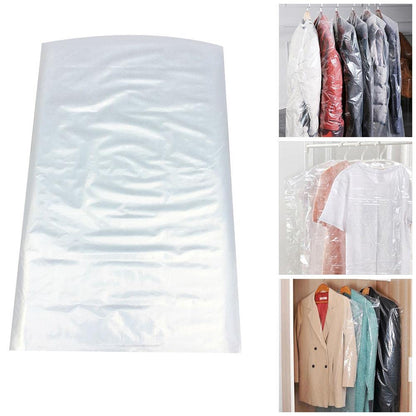 Venuscello® Garment Covers on a Roll 44" 100 Gauge Clear Polythene Garment Bags Roll for Cloths Dresses Shirt Blazers Suits and Shirt