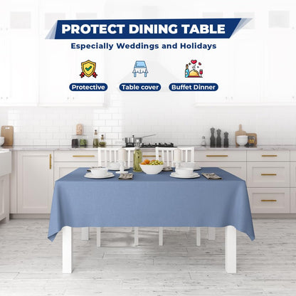 Venuscello® 25M Blue Banqueting Roll, Tablecloth, Paper Table Cover Roll for Wedding Party at Home, Buffet Dinner and Ideal Solution to Protect Dining Table