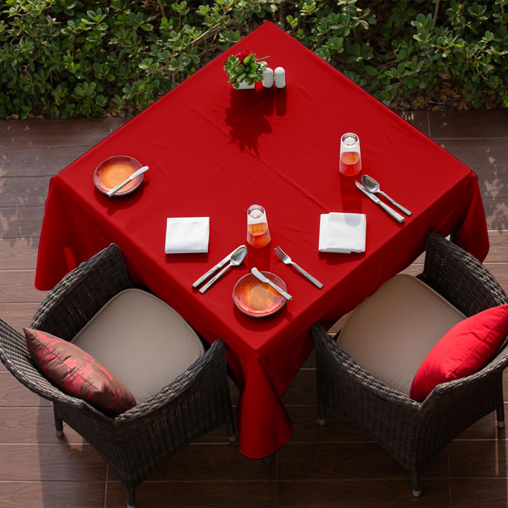 Venuscello® 25m Red Banqueting Roll, Tablecloth, Paper Table Cover Roll for Wedding Party at Home, Buffet Dinner and Ideal Solution to Protect Dining Table