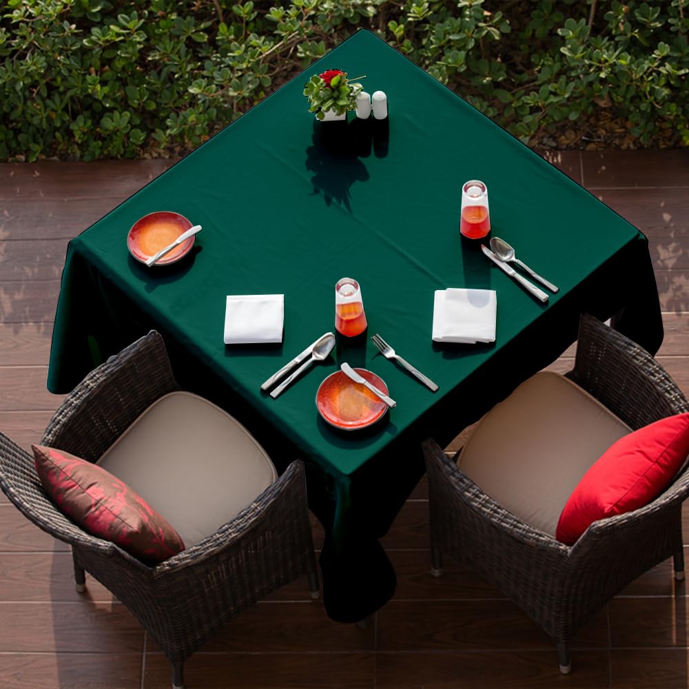 Venuscello® Dark Green Banquet Roll 8m x 120cm Paper Banqueting Table Cover for Wedding Buffet Dinner Home Large Disposable Table Paper Cloth