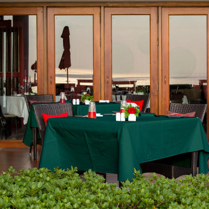 Venuscello® Dark Green Banquet Roll 8m x 120cm Paper Banqueting Table Cover for Wedding Buffet Dinner Home Large Disposable Table Paper Cloth