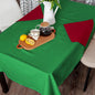 Venuscello® 25 x Green Paper Table Cloth Square Tabletop Disposable Folded Cover to Protect Table for Birthday Party - 90cm x 90cm