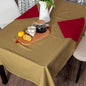 Venuscello® 25 x Gold Paper Table Cloth Square Tabletop Disposable Folded Cover to Protect Table for Birthday Party - 90cm x 90cm