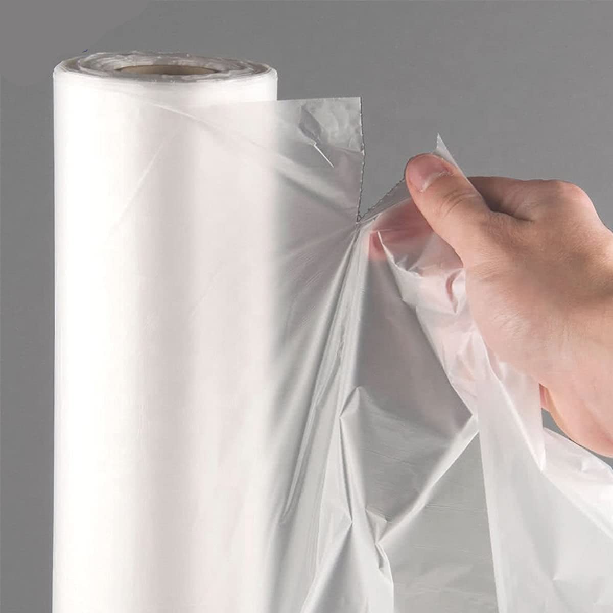 Venuscello® 1000 xBags on Roll Clear Polythene 9" x 14" Hd Counter Transparent Sacks for Fruits and Vegetables - 4 Rolls