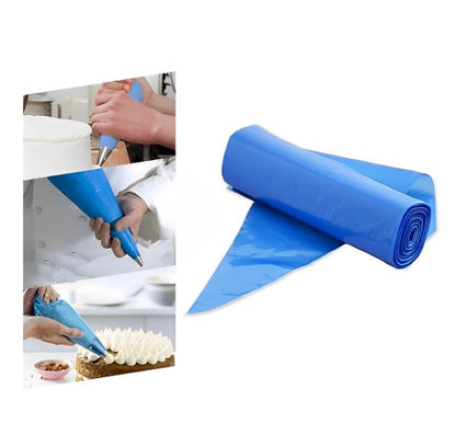 Venuscello 100 x Savoy Icing Piping Bags Disposable Mash Thick 21 Inch Non Sticky for Decorating Cookies, Cake, Pastry Ideal for Baking Easy to Grip and Comfortable