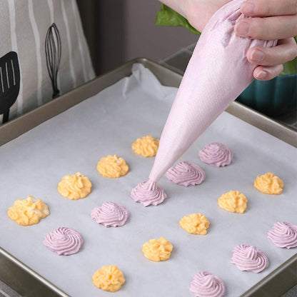 Venuscello 100 x Savoy Icing Piping Bags Disposable Mash Thick 21 Inch Non Sticky for Decorating Cookies, Cake, Pastry Ideal for Baking Easy to Grip and Comfortable