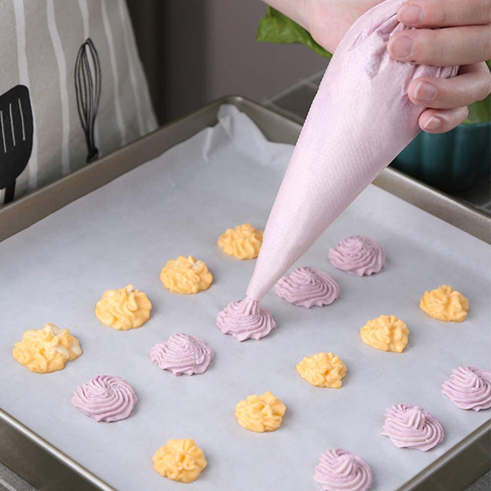 Venuscello® Icing Piping Savoy Disposable Clear Mash Non Sticky Thick 21" Bags for Decorating Cookies, Cake, Pastry Ideal for Baking Easy to Grip and Comfortable