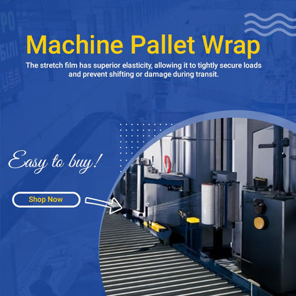 Venuscello® Pallet Wrap 400mm Shrink Stretch Wrap Roll 23mu, 750g Cling Film for Moving Secure Packaging & Shipping