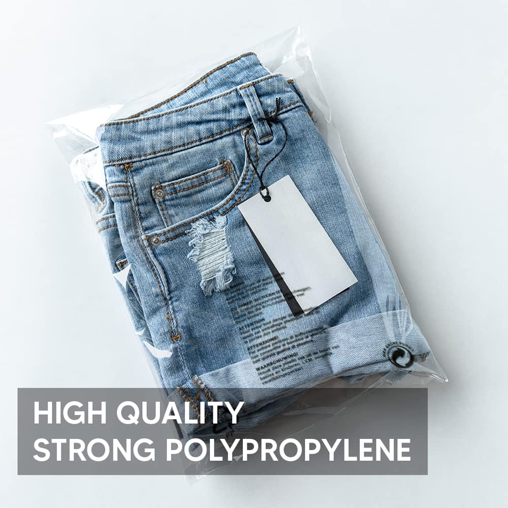 Venuscello® Resealable Garment Polypropylene Self Seal Bags Clear for Storage Dresses, Laundry Cloths, Shirt, T-shirt & Suits