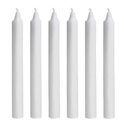 Venuscello® 25 x Tapered Dinner Candles Non Drip Unscented Long Burning, Smokeless Which is Made from Pure Paraffin Wax - Multicoloured - 190mm