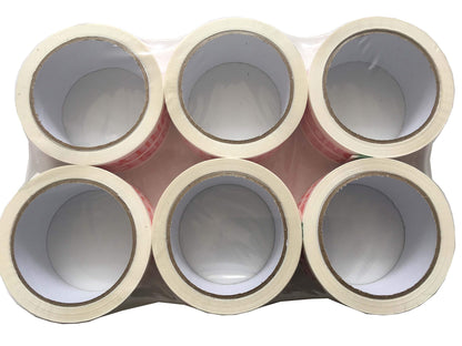 Venuscello® 6 Rolls Parcel Packaging Tape Sealing 48 mm x 66 m Strong Packing for sealing Boxes, Cartons and for Keeping Goods Firmly sealed Transit Sticky Thick